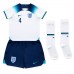 Tanie Strój piłkarski Anglia Declan Rice #4 Koszulka Podstawowej dla dziecięce MŚ 2022 Krótkie Rękawy (+ szorty)